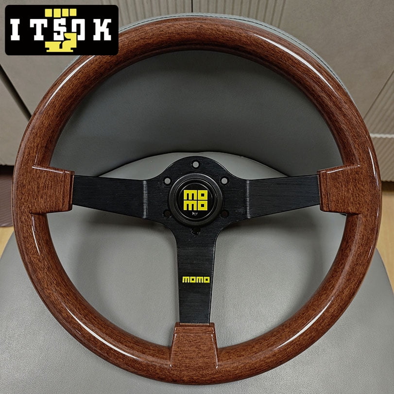 Universal 14inch 350mm ABS Copy Wood Steering Wheel For MOMO