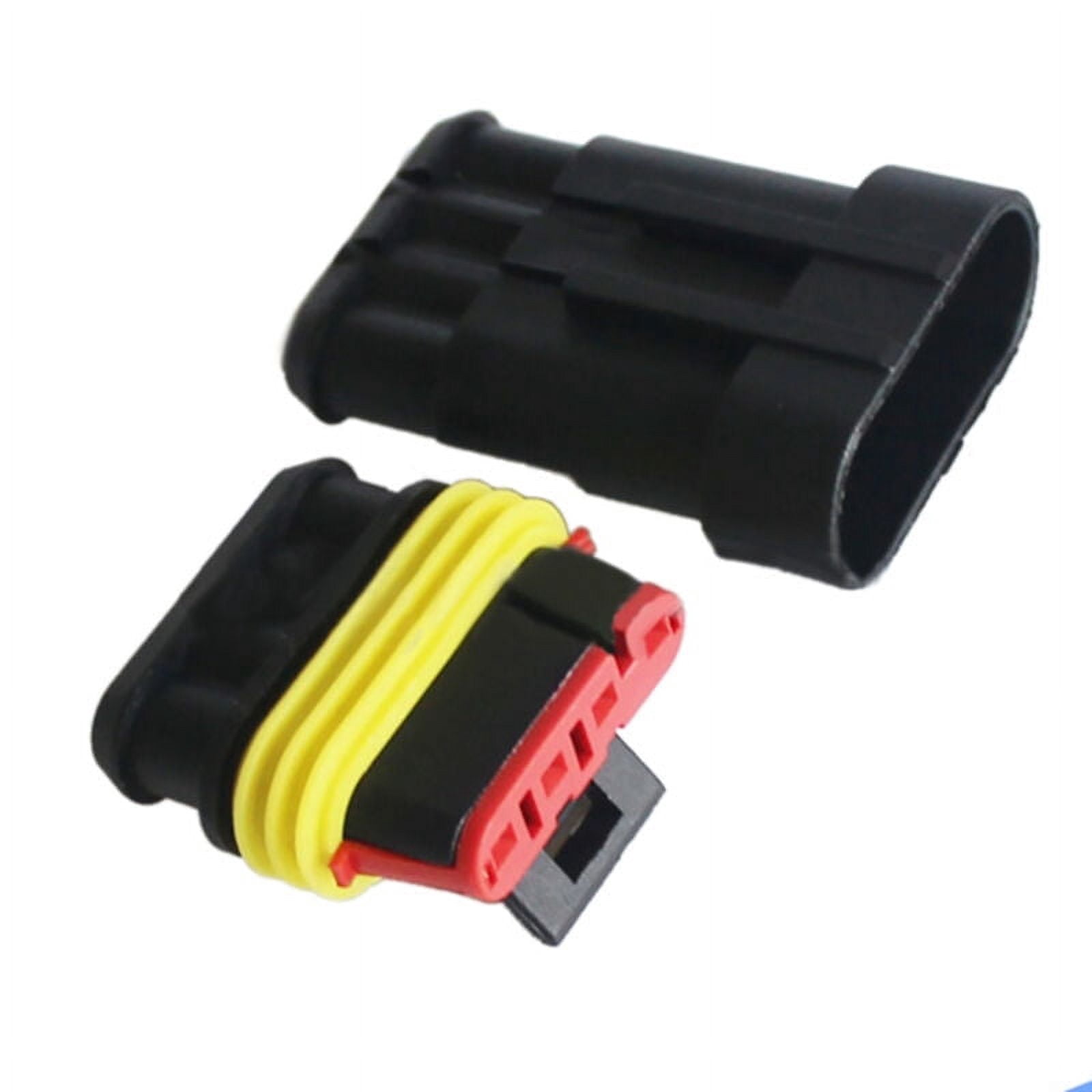 15 Kit Connettori Elettrici Stagni 2 3 4 Pin Impermeabili IP68 Per Auto Moto Barca