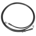 thumbnail image 1 of Universal 180cm 70.87" Brake Clutch Oil Hose Line Pipe Black for Motorcycle, 1 of 8