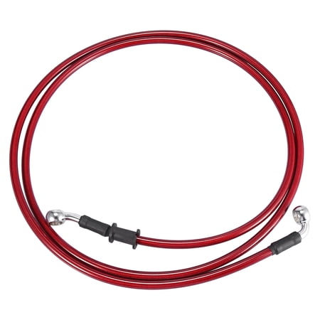 Universal 180cm 70.87" Brake Clutch Oil Hose Line Pipe Red for Motorcycle