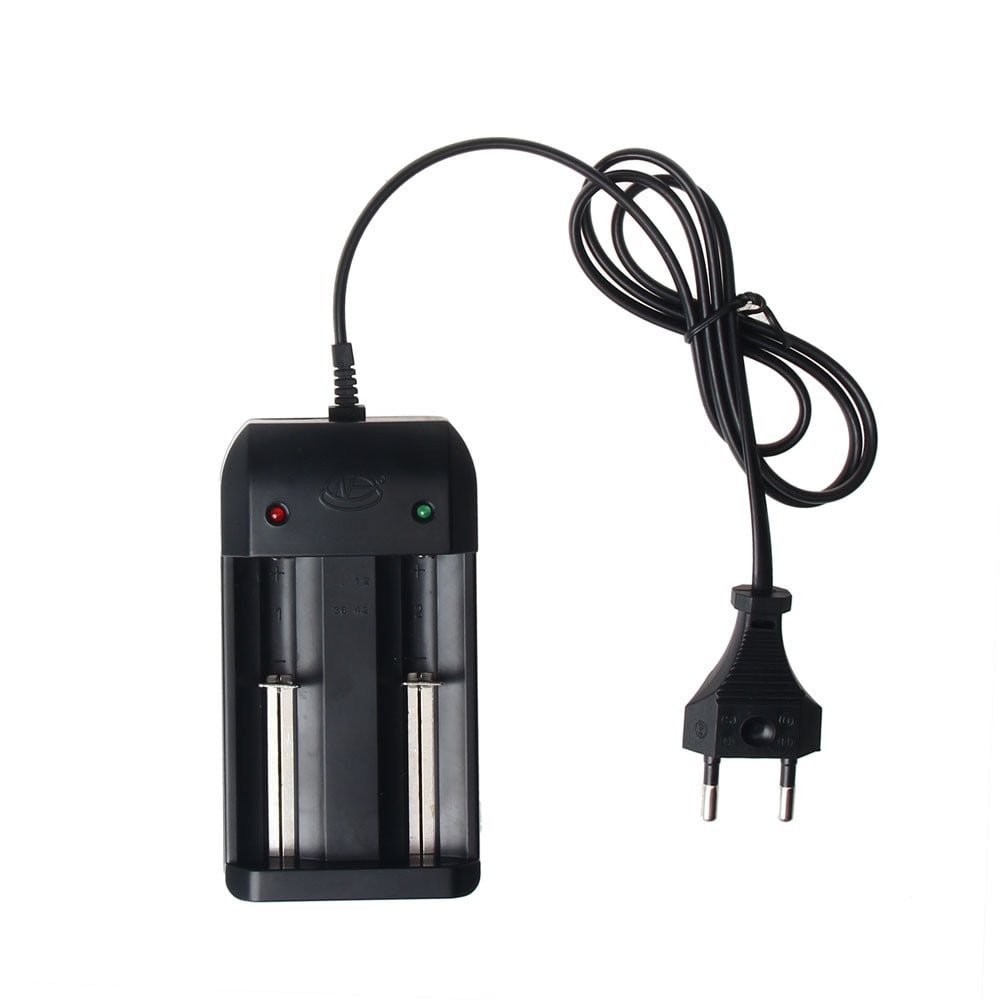 Universal 18650 Battery Charger for 3.7V Lithium ion Rechargeable Batteries 16430 18650 26650 (RCR123) 14500 and 1.2V Ni-MH Ni-CD Rechargeable C AA AAA Batteries