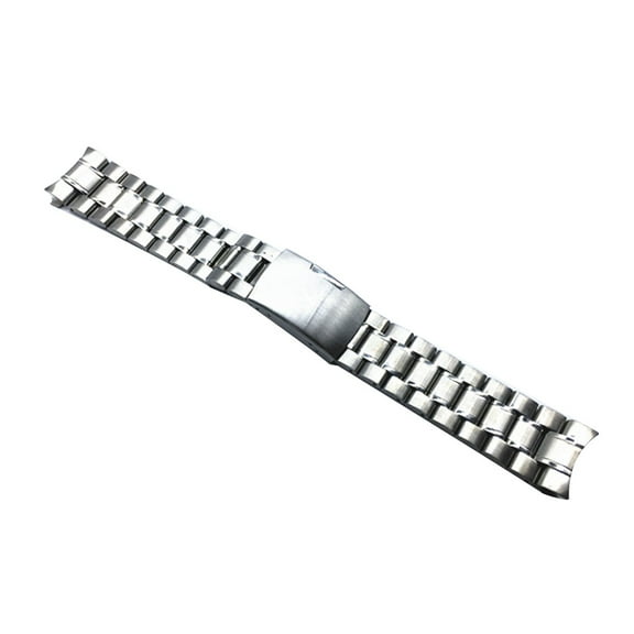 Universal 18MM Stainless Steel Watch Strap Replacement Quick Release Watchband (Steel Color)