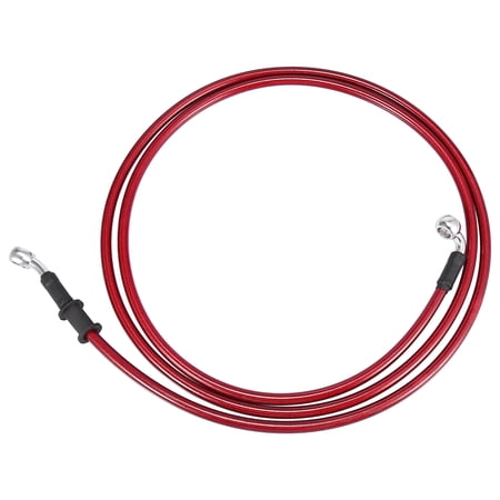 Universal 190cm 74.8" Brake Clutch Oil Hose Line Pipe Red for Motorcycle
