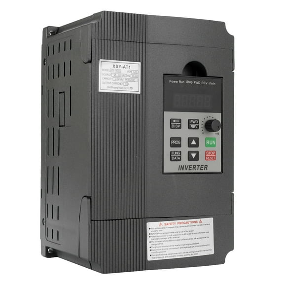 Universal 2.2KW 12A 220V AC Motor Drive, Single-Phase In, Three-Phase Out VFD Speed Controller, Variable Inverter Model AT1-2200S