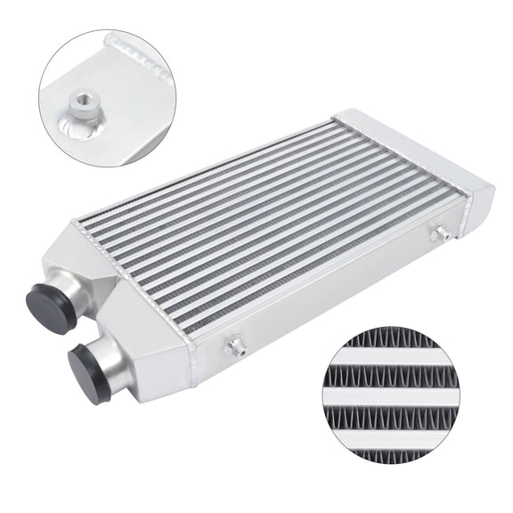 Universal 2.5" I/O One Side Turbo Front Mount Intercooler 25x11x3 FMIC Aluminum