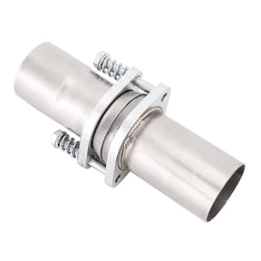 Universal 2.5 Inch Exhaust Spring Bolt Flange Repair Pipe Kit Heavy Duty Stainless Steel Quick Fix Spherical Joint Assembly Tube for Most Vehicles 2.5in Outside Diameter 64mm Flange Connection