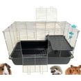 thumbnail image 1 of Universal 2-Story Small Animal Critter Home House Habitat Cage Tight 3/8-Inch Bar Spacing For Hamster Guinea Pig Mouse Mice Rat Hedgehog Gerbil, 1 of 8