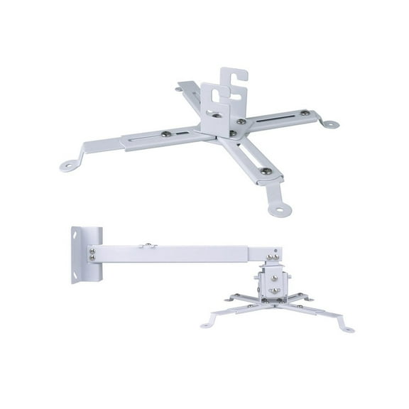 Universal 2 Way Ceiling & Wall Projector Mount, Angle Adjustment, Extendable - Holds up to 40 lbs