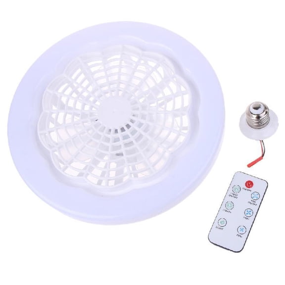 Universal 2-in-1 Fan Lamp Lwith Remote Control LED Cooler Light for Kitchen Home