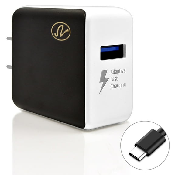 Universal 2 in 1 Type C Dual USB Travel Charger Adapter with Cable Fast Charging