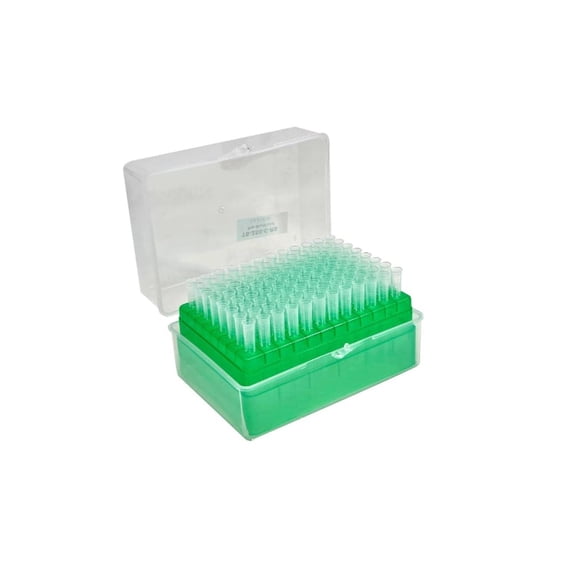Universal 200 ul Pipette Tips, Racked, , DNase/RNase & Pyrogen Safe, 96 Tips/Rack, Pk x 10 Racks (Clear Low Retation)