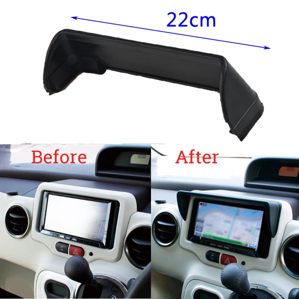 Universal 22cm Antiglare Car Dash Radio Sun Shade GPS Navigation Hood