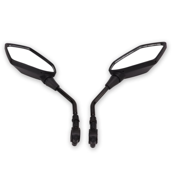 Universal 22mm Motorcycle Handle Bar End Mirrors Rear View Wide Angle Side Handlebar Mirror Pair Compatible with Street Bikes Scooters ATVs Dirt Bikes