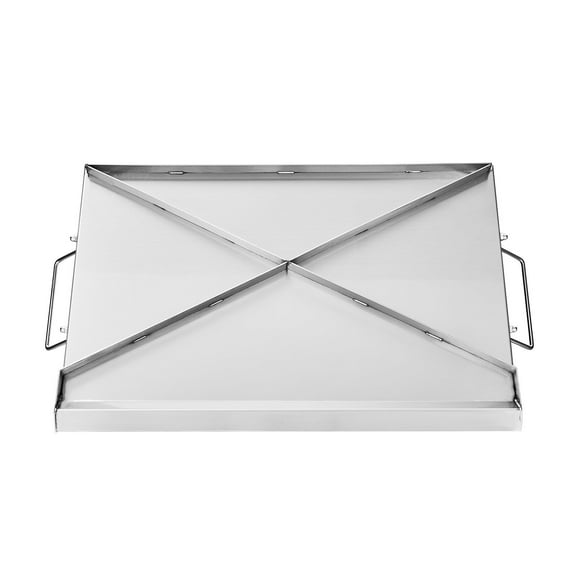 Universal 23x16 BBQ Grill Pan – Flat Top Griddle Stainless Steel – Perfect for Camping & Backyard Cooking