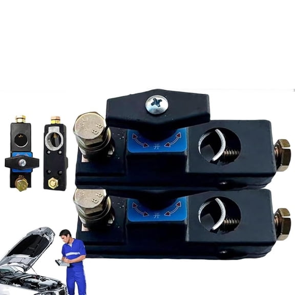 Universal 24V 12V Circuit Breaker, Smart Car Battery Disconnect Switch, Heavy Duty Battery Isolator Switches for Car Truck Boat, Universals Battery Terminal Anti-Leakage Switches Car Parts