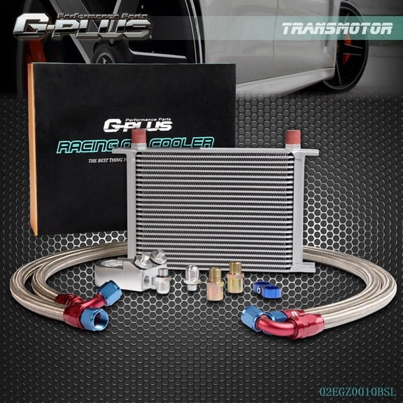 Universal 25 Row 10AN Engine Oil Cooler Filter Adapter and Hose Relocation Kit -