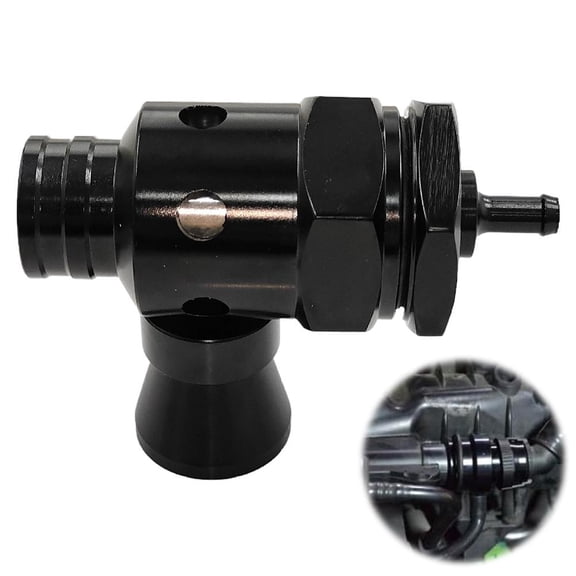 Universal 25mm Blow Off Valve, Aluminum Diverter Valve with Adjustable Spring Tension, Pressure Release Kit, Recirculating Pipe Design for High Boost Performance
