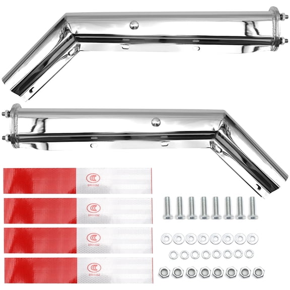 Universal 27" Stainless Steel Angled Mud Flap Hanger Bracket