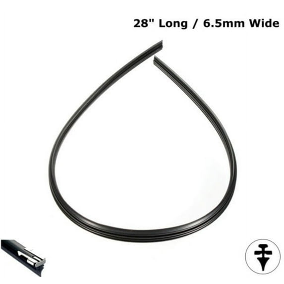 Universal 28" 70cm Cut Size Vehicle Replacement Rubber Wiper Blade Refill