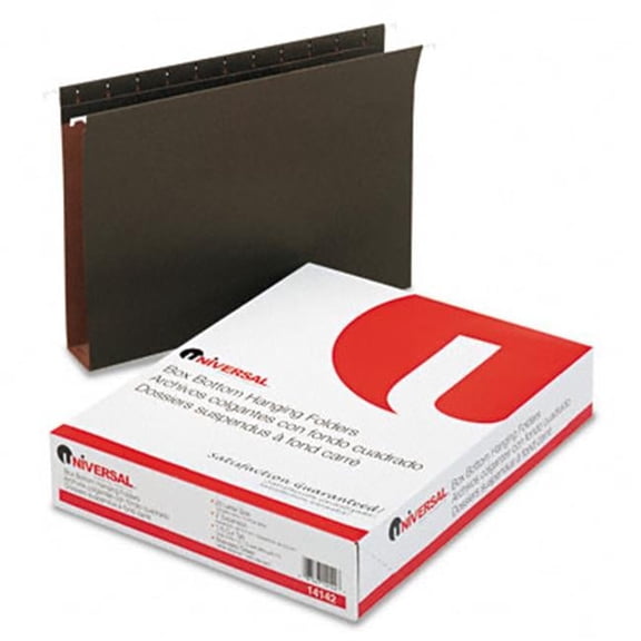 Universal  2in. Capacity Box Bottom Hanging Folder- Standard Green - Letter