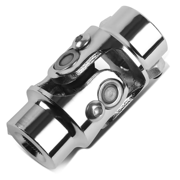 Universal 3.2" Length 38 Degree Working Angel 5/8"-26 Spline X 3/4" DD Stainless Steel Single Steering Shaft U-Joint