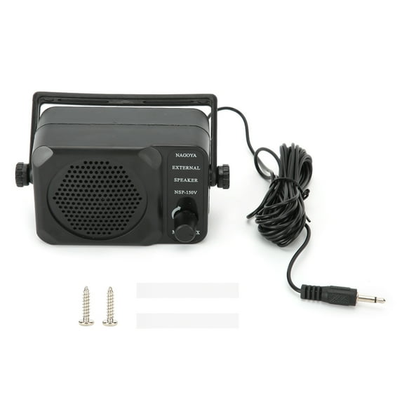 Portable Radio Speaker, 3.5mm Plug, 8 Ohm, Volume Control For Mobile Car Radios
