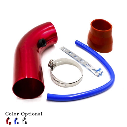 Universal 3'' 76mm Car Cold Air Intake Filter Aluminum Induction Kit Pipe Hose