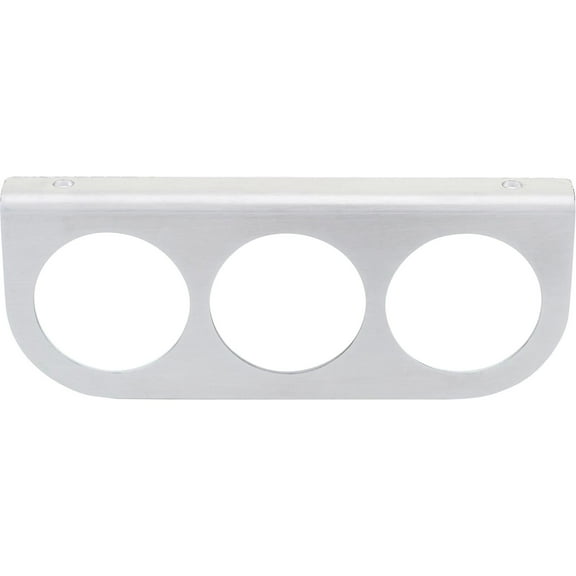 Universal 3 Gauge Dash Panel, Brushed