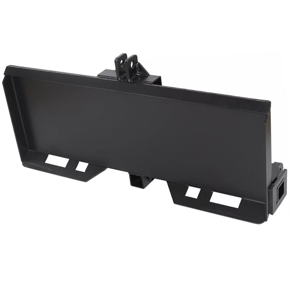 Universal 3 Point Attachment Adapter  Skid Steer Plate 2" Trailer Hitch Receiver, Adjustable Width Lift Arms 8" to 43" for Front Loader Case
