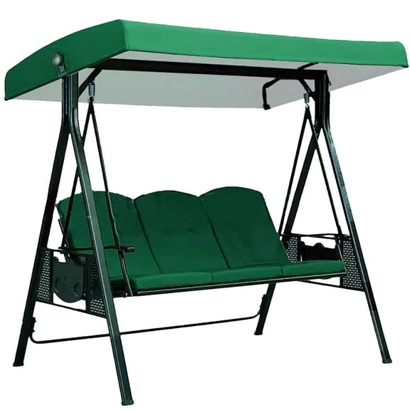 Universal 3-Seater Swing Canopy Replacement Cover - Waterproof 75"x48" Patio Swing Top Cover - UV-Resistant Shade for Outdoor Garden, Porch & Hammock Swings