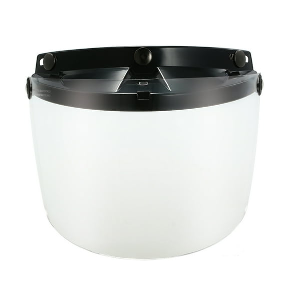 Universal 3 Snap Flip Up Visor Lens for Retro Open Face Motorcycle