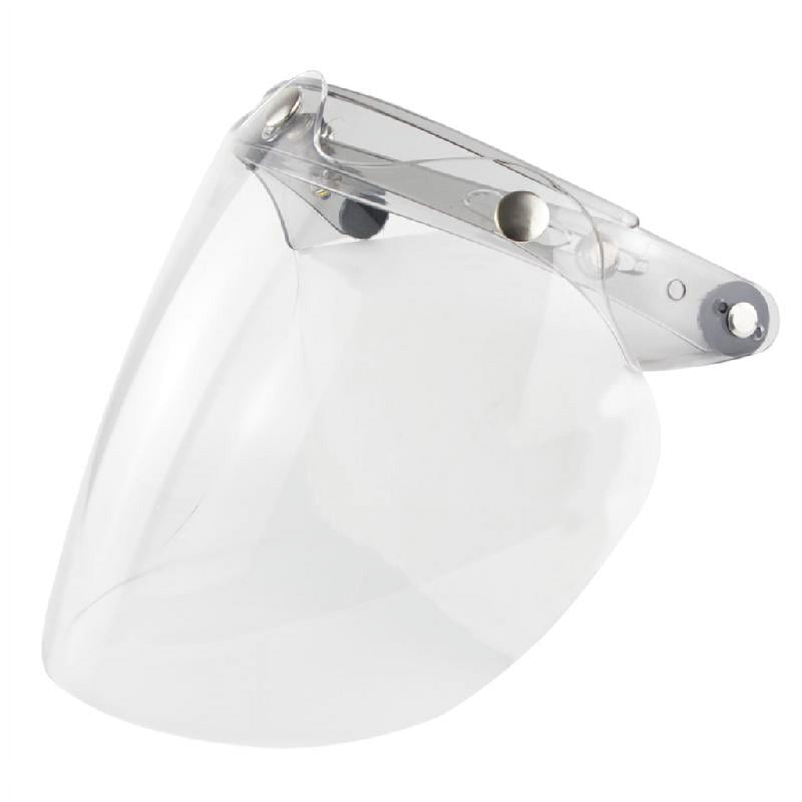 Universal 3-Snap Open Face Bubble Shield Visor Motorcycle Helmet