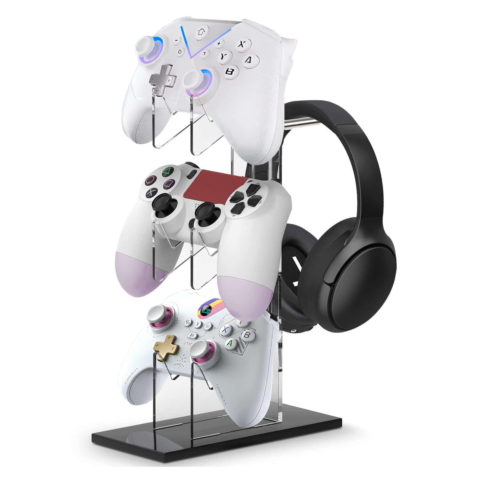 Universal 3 Tier Controller Holder and Headset Stand for PS5 PS4 Xbox ...