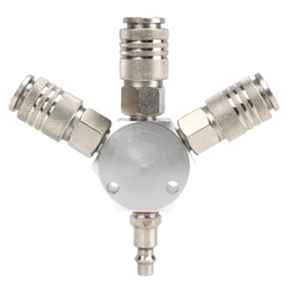 Universal 3-Way Manifold Quick Connect Pneumatic Fittings Universal Coupler