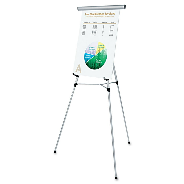 3-Leg Telescoping Easel with Pad Retainer, Adjusts 34 3-Leg Telescoping Easel with Pad Retainer, Adjusts 34