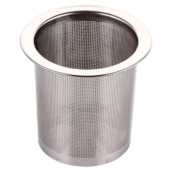 Universal 304 Stainless Steel Tea Infuser Basket, 2.76in Loose Leaf Tea Strainer with One-Touch Lid, Fine Mesh Filter for Teapot, Cup, Coffee and Cold Brew (2.44in Height)