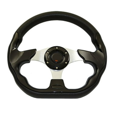 Universal 320mm PU Leather MOMO Racing Sports Auto Car Steering Wheel with Horn