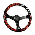 thumbnail image 1 of Universal 350mm 3"Deep Dish 6-Bolt Steering Wheel Black Suede Have Faith, 1 of 9