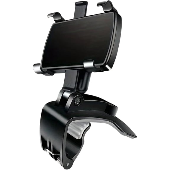 Universal 360 Dashboard Phone Holder - Adjustable Car Phone Mount for 4"-7" Smartphones, 360 Rotation & 180 Tilt, Folding Design, Rock Solid Grip P