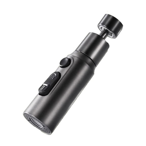 Universal 360° Rotating Kitchen Faucet Extender - Brass High Pressure Spray Nozzle with 3 Mode Shower/Swivel/Scraping Water Flow & Built-in Filter (5.12x2.76x2.56in)