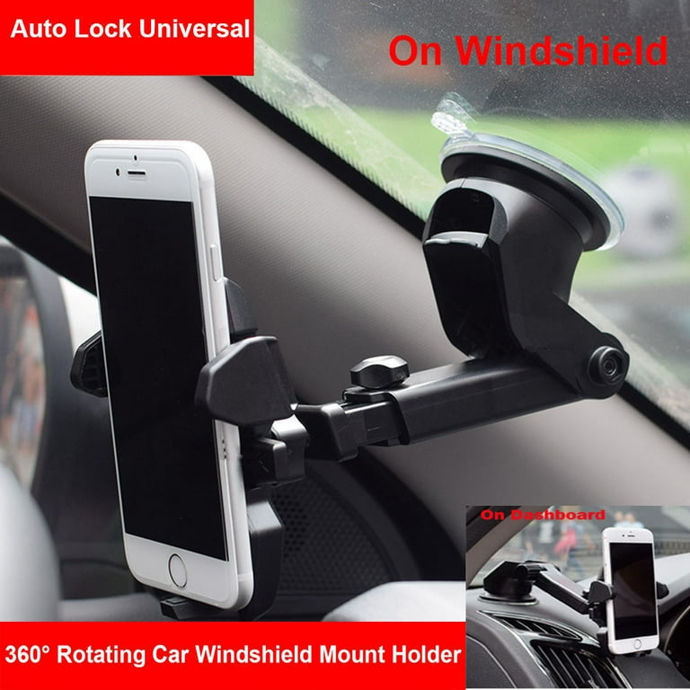 360° Car Windshield Mount Cradle Holder Stand For Mobile Cell Phone GPS  iPhone x