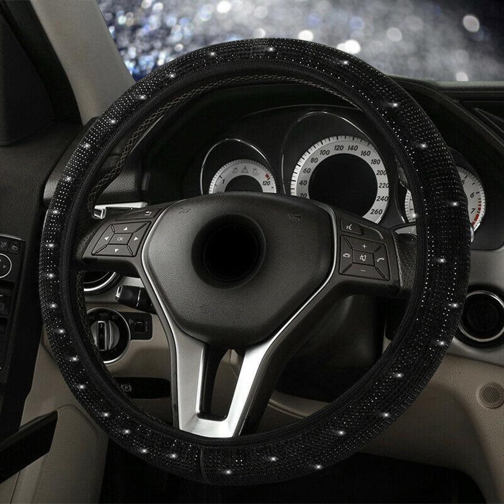 Amazon.com: CAR PASS Bling Diamond Leather Steering Wheel