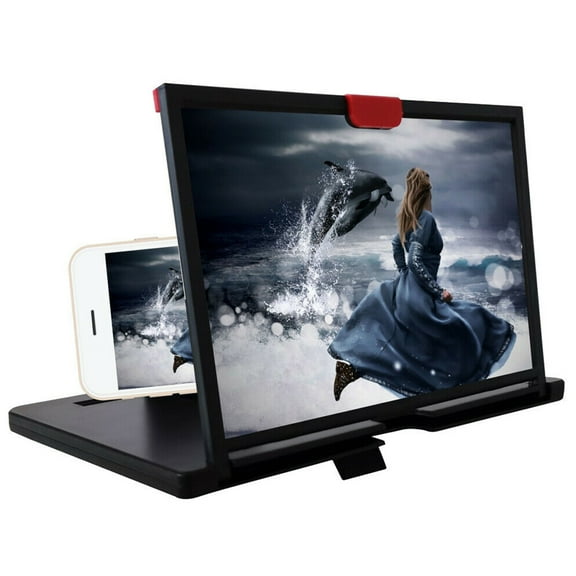 Universal 3D Mobile Phone Screen Magnifier Video Amplifier Stand Bracket Movie Game Magnifying Folding Phone Desk Holder