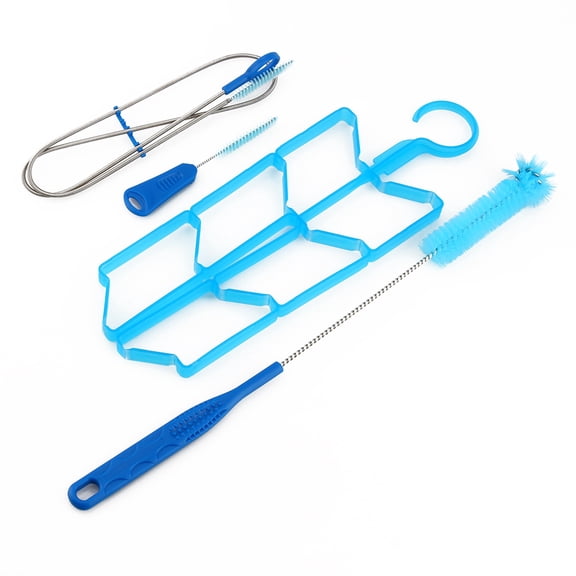 Universal 4 in 1 Hydration Reservoir Tube Cleaning Kit and Drying Rack Stand for Backpacking Water Bladders and Sports Hydration Systems, 15.2 inches / 38.6 cm Big Brush