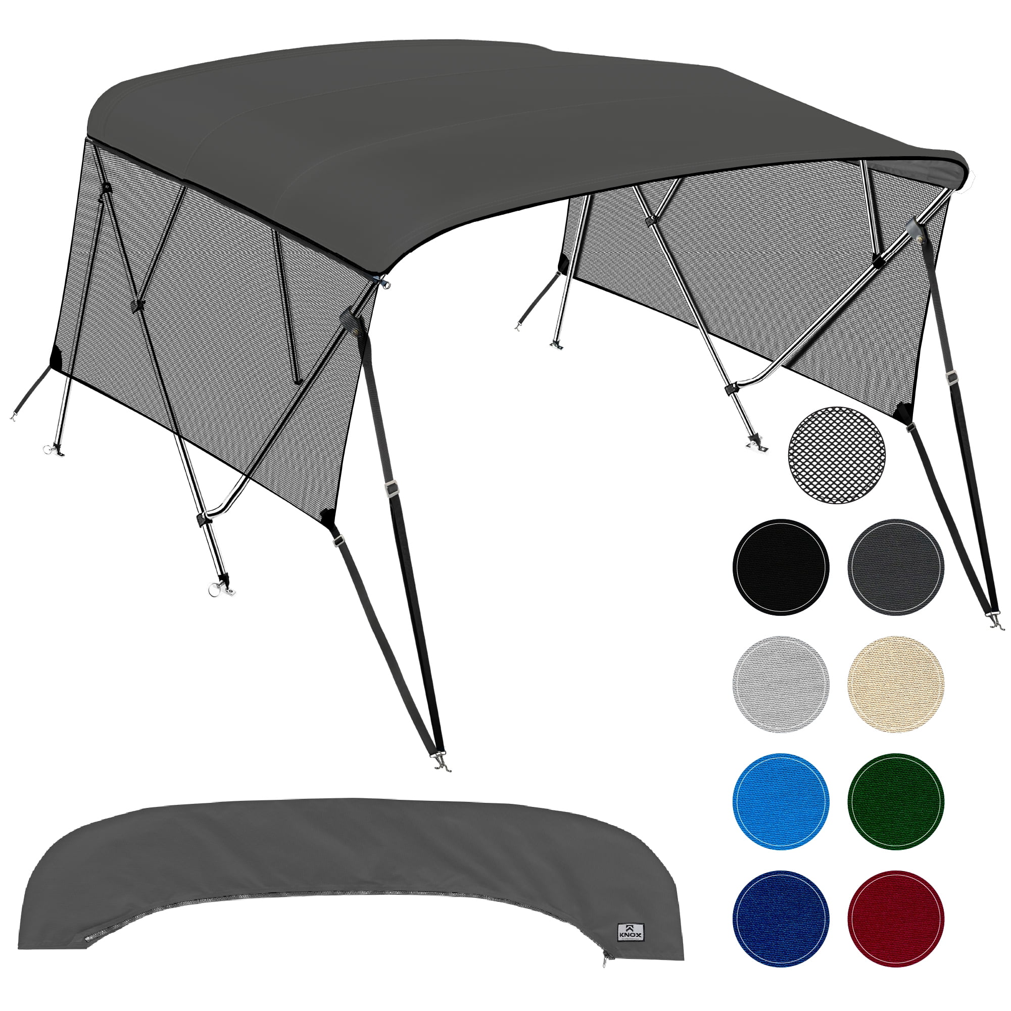Universal 4 Bow Bimini Tops For Boats With Detachable Mesh Sidewalls universal-4-bow-bimini-tops-for-boats-with-detachable-mesh-sidewalls