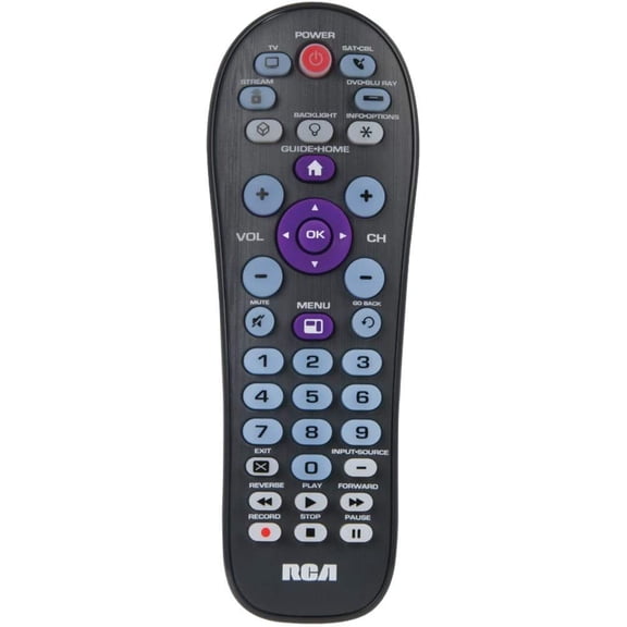 Universal 4-Device Big Button Universal Remote with Streaming (RCR413BHE)