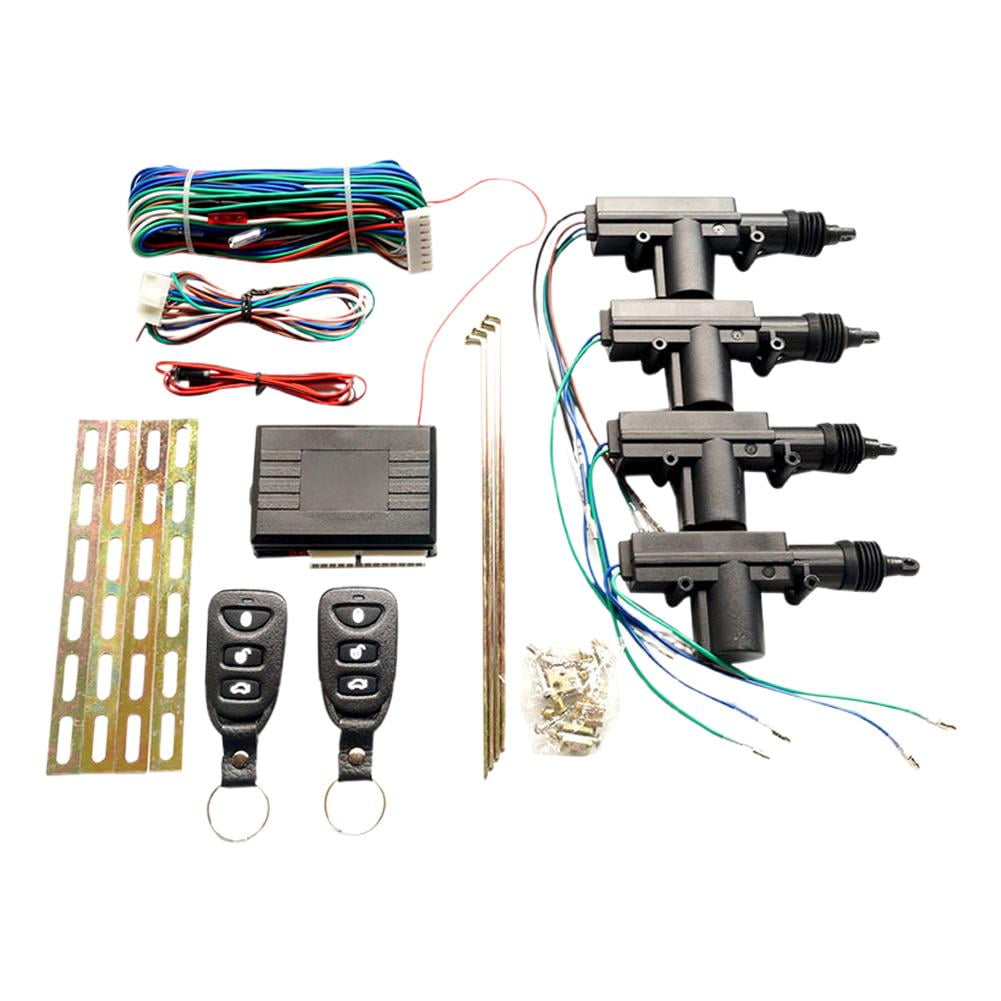 Universal 4 Door Power Lock Kit with Keyless Entry System - Remote ...