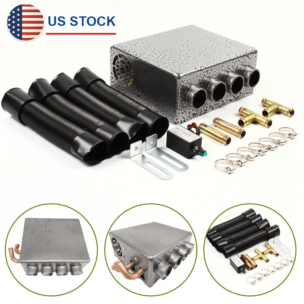 Universal 4 Ports Car Underdash Compact Heater Heat with Speed Switch