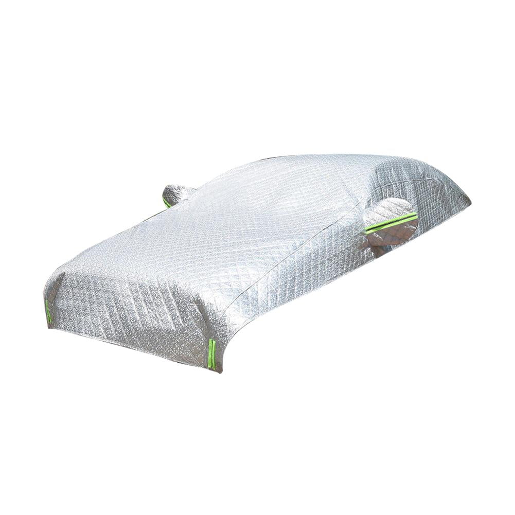 Universal 4-Season Car Half Cover with Sunshade Waterproof & Aluminum m ...