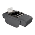 thumbnail image 1 of Universal 4-in-1 Center Armrest Cover with Cup Holder and Phone Mount for Vehicles - Center Console Protector and Storage Organizer for Car Interiors, 1 of 4